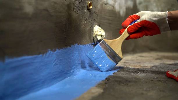 Commercial Waterproofing project at a Martinsville, IL business property by SJ Waterproofing Pros